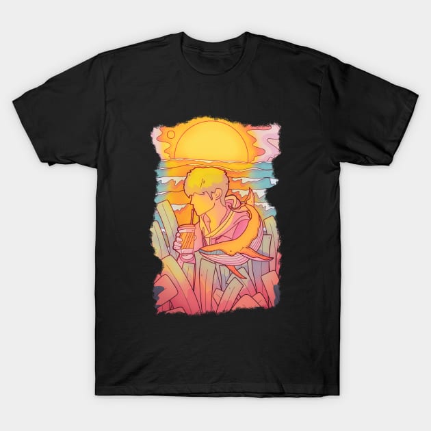 A chill beach drink T-Shirt by Swadeillustrations